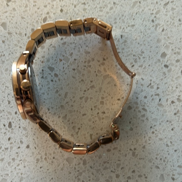 Rose Gold & Brown Michael Kors Watch - Picture 3 of 6